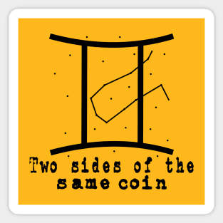 Both sides gemini Sticker